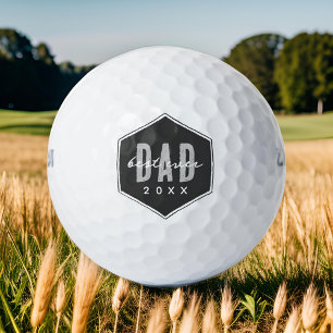 Balles De Golf Meilleur Papa depuis 20XX Moderne Simple Preppy