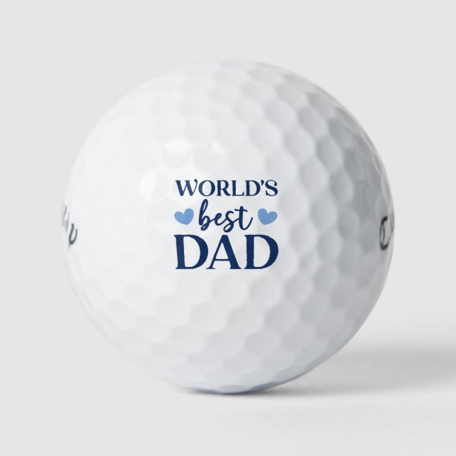 Balles De Golf Meilleur Papa du Monde  (Devant)