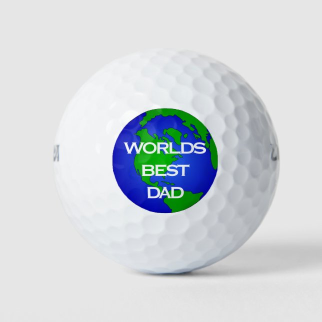 Balles De Golf Meilleur papa du monde (Devant)