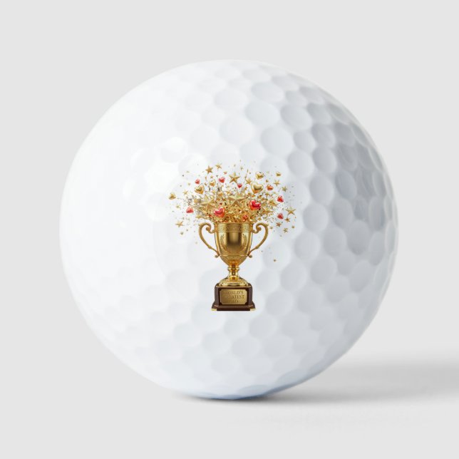 Balles De Golf Meilleur Papa du Monde (Recto)