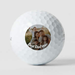 Balles De Golf Meilleur papa du monde photo personnalisée
