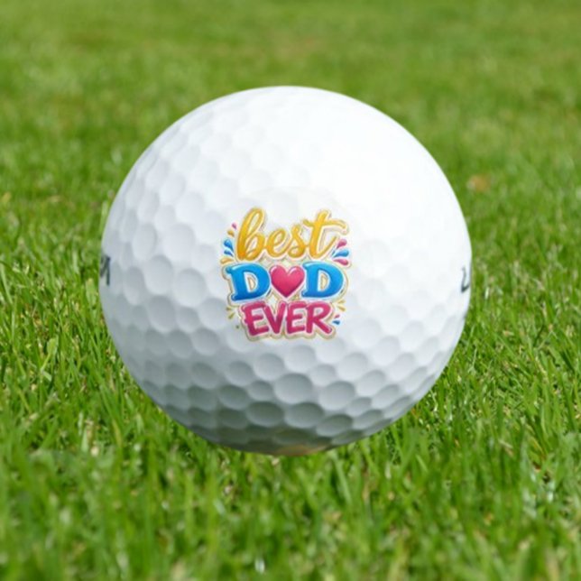 Balles De Golf  Meilleur Papa Ever (Celebrate the "Best Dad Ever" with unique gifts!)
