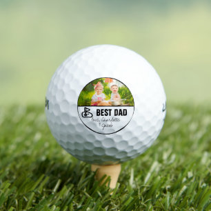 Balles De Golf Meilleur papa   Fête des pères Photo Golf Balls