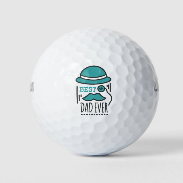 Balles De Golf Meilleur papa jamais (Devant)
