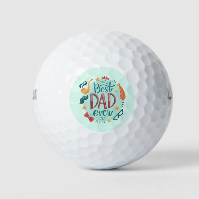 Balles De Golf Meilleur papa jamais (Devant)