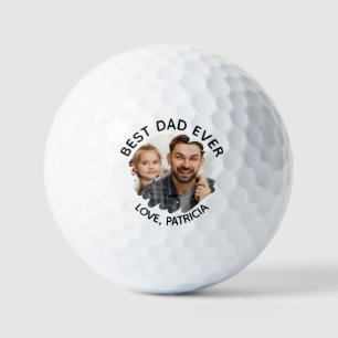 Balles De Golf Meilleur papa jamais avec photo et Fête des pères 
