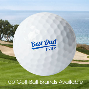 Balles De Golf Meilleur papa jamais Fête des pères cadeau bleu