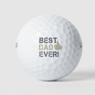 Balles De Golf Meilleur papa jamais pour la Fête des pères Vintag
