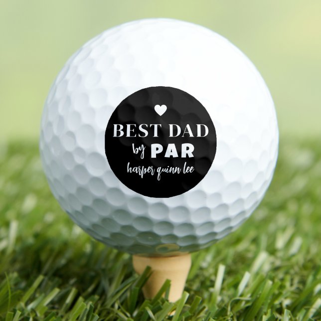 Balles De Golf Meilleur Papa Par (Best Dad By Par Golf Balls)