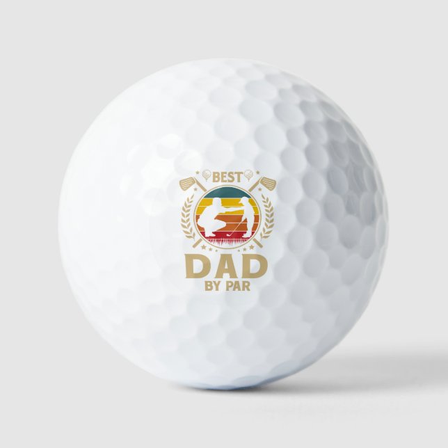 Balles De Golf Meilleur Papa Par (Recto)