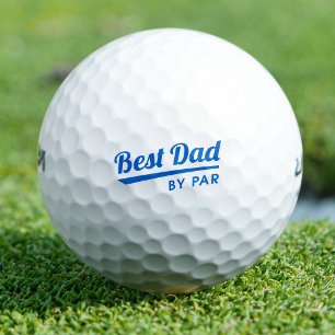 Balles De Golf Meilleur papa par Fête des pères Cadeau bleu
