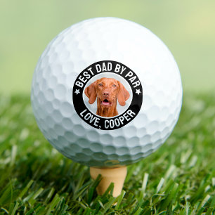 Balles De Golf Meilleur Papa par Pair Photo de Chien Personnalisé
