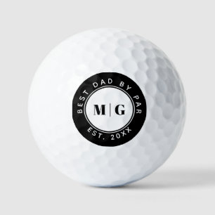 Balles De Golf Meilleur Papa Par Par Cadeau personnalisé avec mon