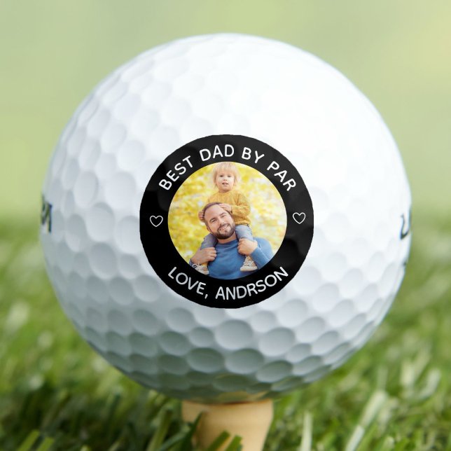 Balles De Golf Meilleur Papa Par Par Nom Personnalisé Photo Fête  (Créateur téléchargé)