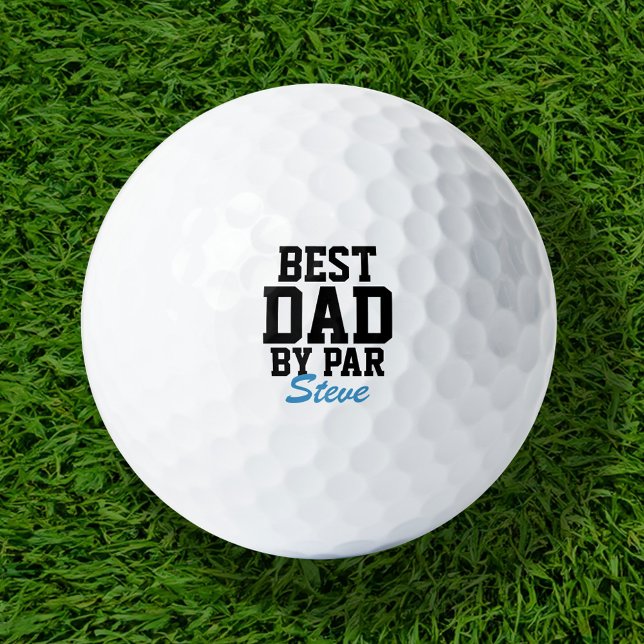 Balles De Golf Meilleur papa par par par nom personnalisé (Créateur téléchargé)