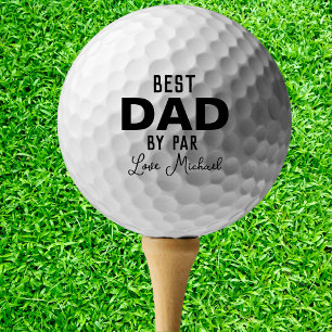 Balles De Golf Meilleur Papa Par Par Par Nom Personnalisé Fête de