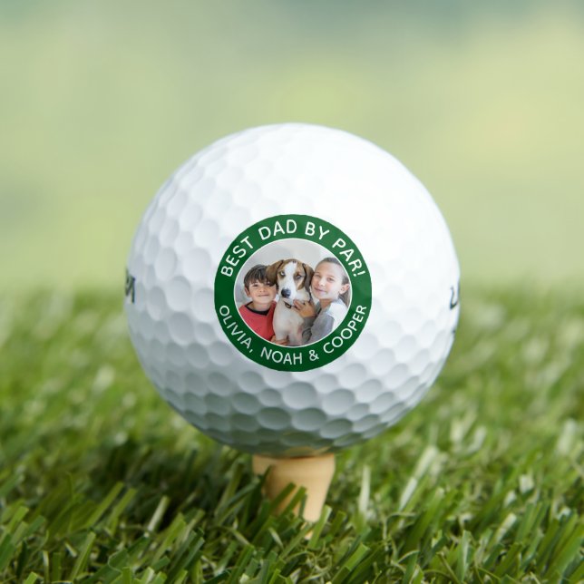 Balles De Golf Meilleur papa par Par Photo Green (T-shirt Insitu)
