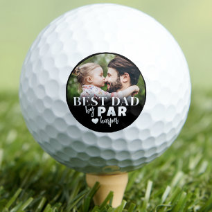 Balles De Golf Meilleur Papa Par Par Photo Personnalisée