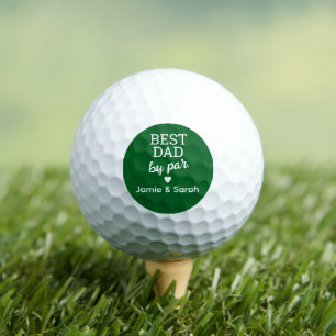 Balles De Golf Meilleur Papa par Par Vert Blanc