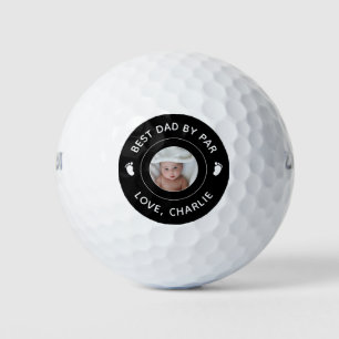 Balles De Golf Meilleur Papa Par Photo Nouveau Papa Première Fête