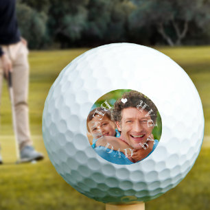 Balles De Golf Meilleur papa par photo personnalisée