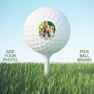 Balles De Golf Meilleur Papa Par Photo Personnalisée Boules De Go