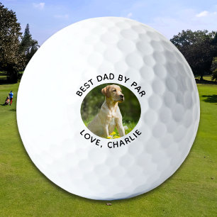 Balles De Golf Meilleur Papa Par Photo Texte Personnalisé