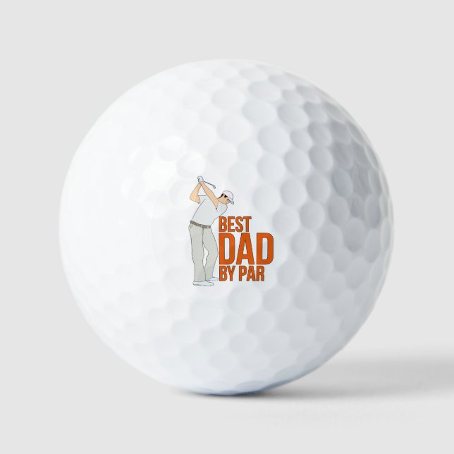 Balles De Golf Meilleur papa par rapport (Recto)