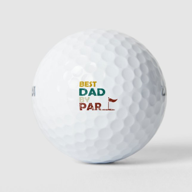 Balles De Golf Meilleur papa par rapport (Devant)