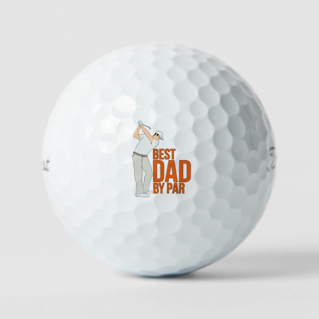 Balles De Golf Meilleur papa par rapport (Recto)