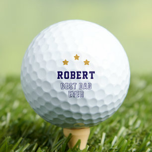 Balles De Golf Meilleur Papa Personnaliser Texte Nom
