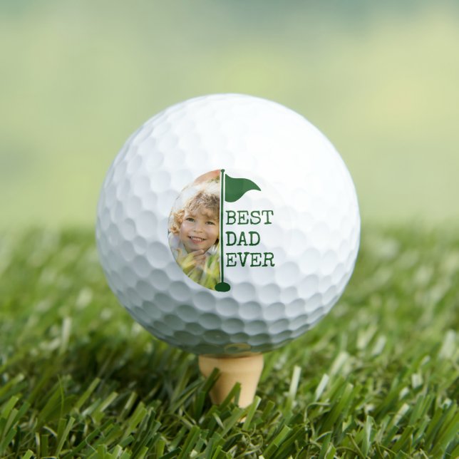 Balles De Golf Meilleur Papa Photo Drapeau de Golf Golf (T-shirt Insitu)