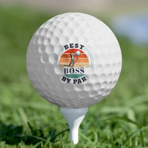 Balles De Golf Meilleur patron par cadeaux personnalisés rétro de