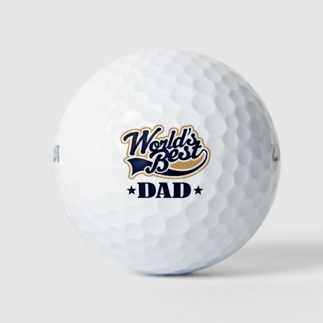 Balles De Golf Meilleur Père du monde (Devant)