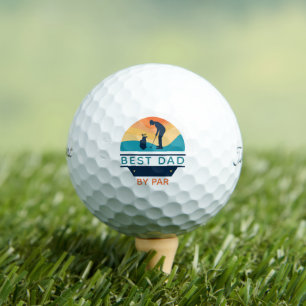 Balles De Golf Meilleur Père Jamais Rétro Cool Golf Lover