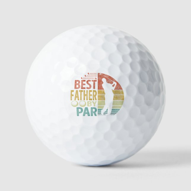 Balles De Golf Meilleur PÈRE Par Golf Golfer (Recto)