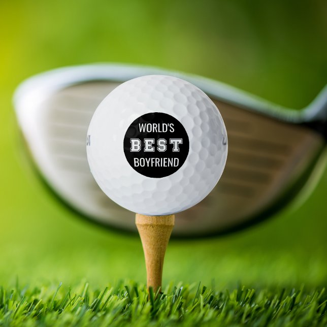 Balles De Golf Meilleur petit ami du monde (Créateur téléchargé)