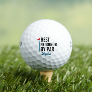Balles De Golf Meilleur Voisin Par Par Cadeau Personnalisé