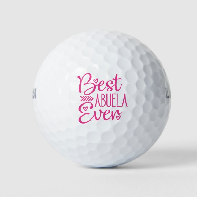 Balles De Golf Meilleure Abuela du monde (Devant)