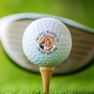Balles De Golf Meilleure femme jamais photo personnalisée