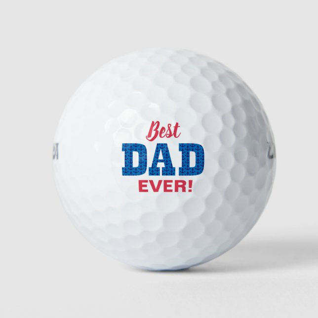 Balles De Golf Meilleure Fête des pères nautique jamais papa (Devant)