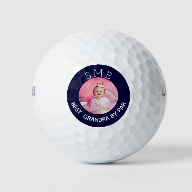 Balles De Golf Meilleure grand-mère par Par Photo Monogrammé (Devant)