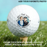 Balles De Golf Meilleure image personnalisée de DAD<br><div class="desc">Meilleur Père Jamais ... Deux de vos choses préférées, le golf et vos enfants ! Maintenant, vous pouvez les emmener avec vous pendant que vous jouez 18 trous. Customisez ces balles de golf avec la photo et le nom préférés de votre enfant. Qu'il s'agisse d'un anniversaire de père, de fête...</div>