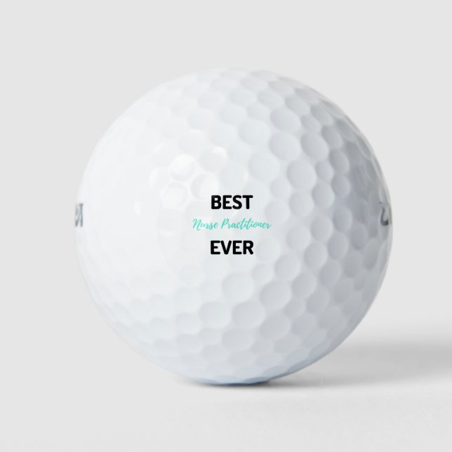 Balles De Golf Meilleure infirmière praticienne 2 ans (Devant)