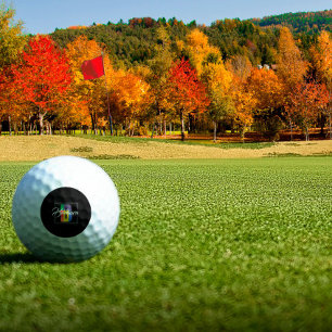 Balles De Golf Meilleure lettre de couleur initiale monogrammée B