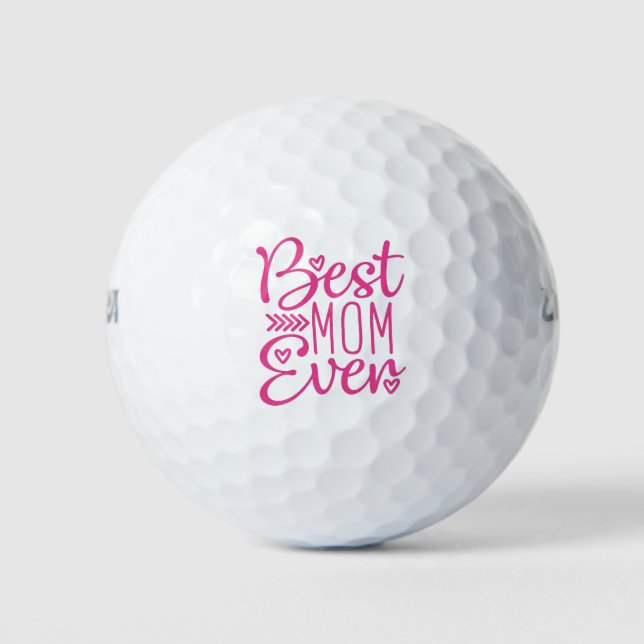 Balles De Golf Meilleure Maman Ever (Devant)