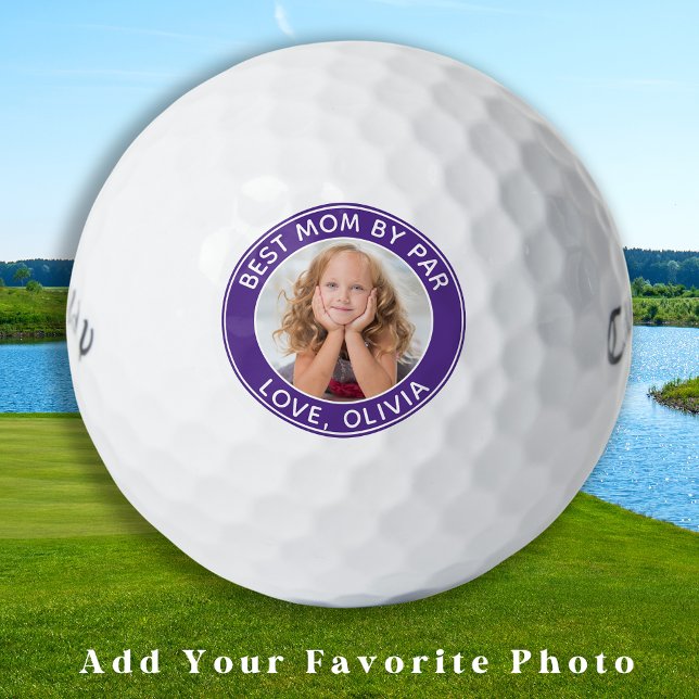 Balles De Golf Meilleure Maman Par Par Photo Personnalisée (Créateur téléchargé)