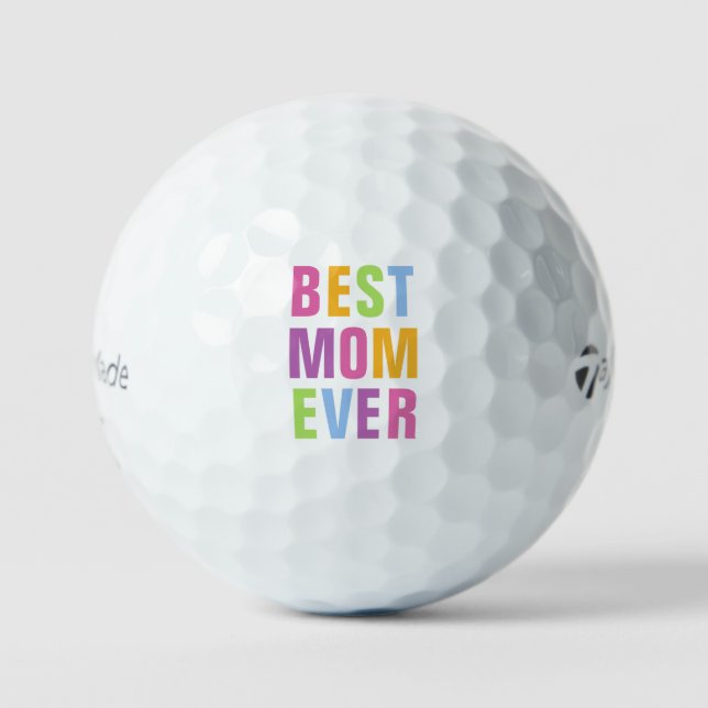 Balles De Golf Meilleure Maman Toujours Fête des mères Typographi (Recto)