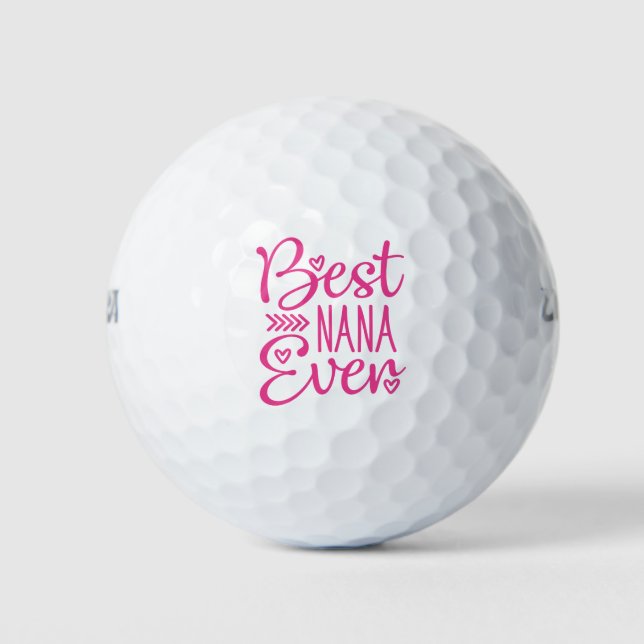 Balles De Golf Meilleure Mémé du Monde (Devant)