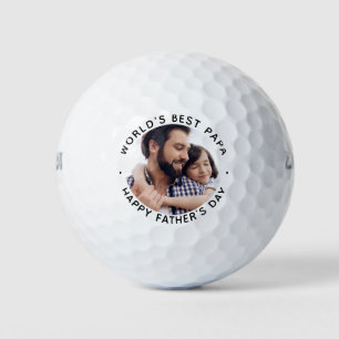 Balles De Golf Meilleure photo de la Fête des pères papa du monde